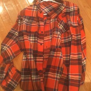 American eagle flannel size larger